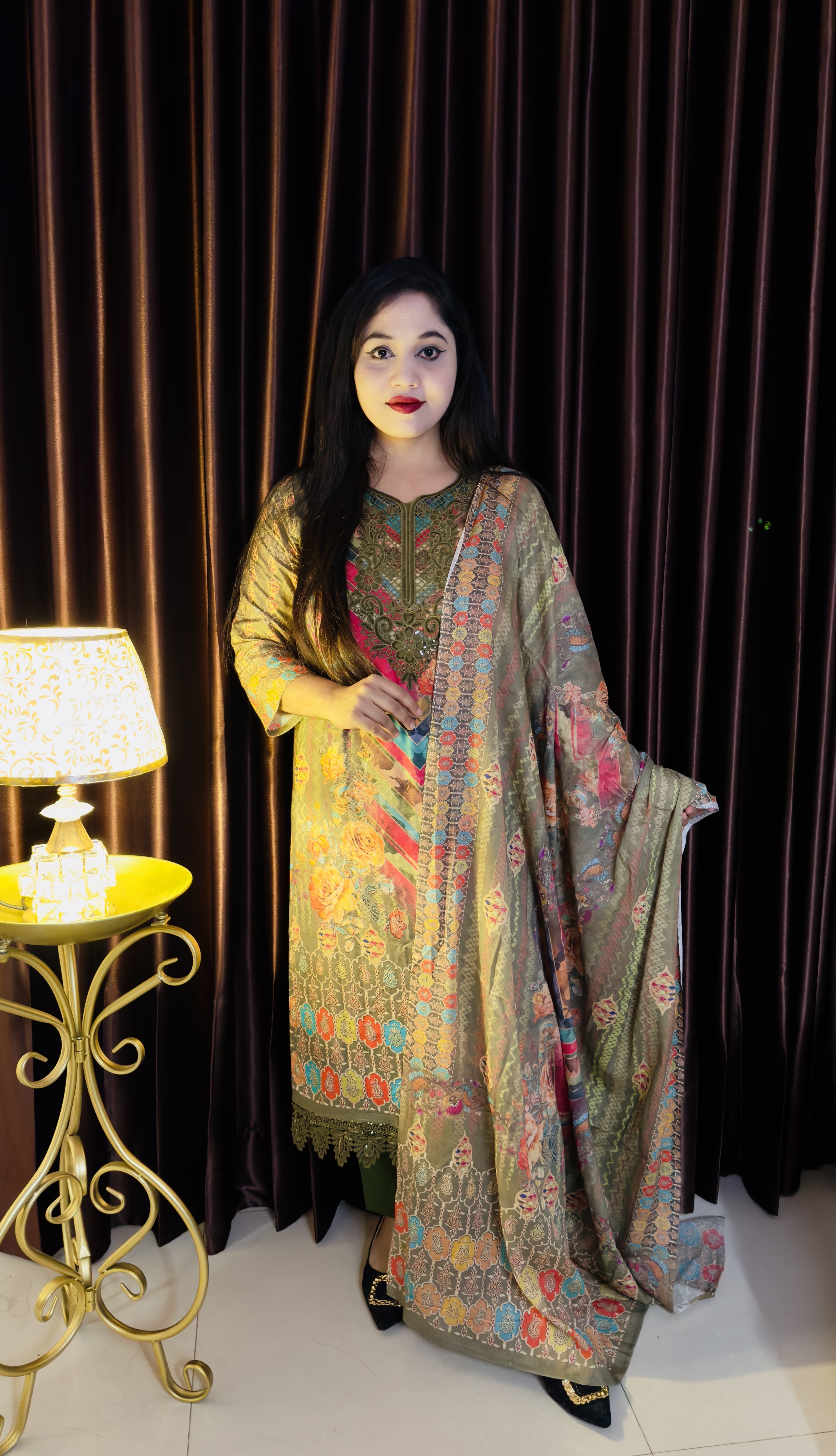 বিস্কস কটন থ্রি পিস