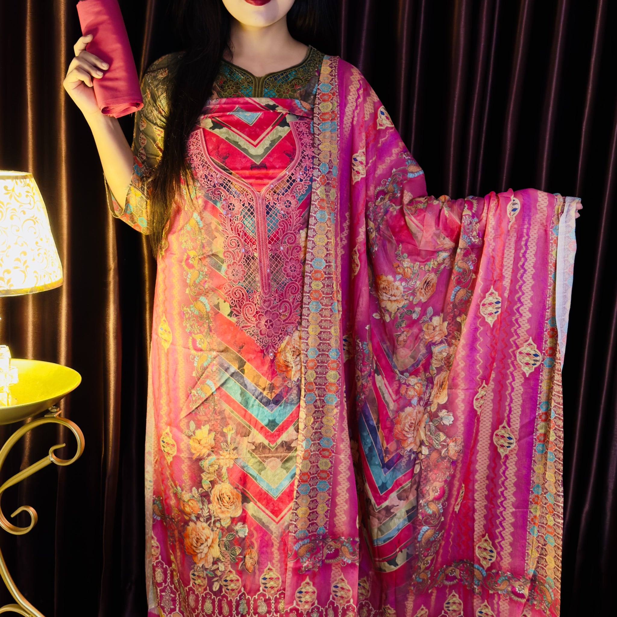 বিস্কস কটন থ্রি পিস