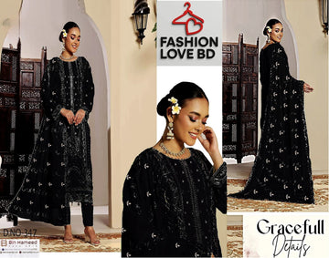 লাক্সারি ফোর পিস { কালো)